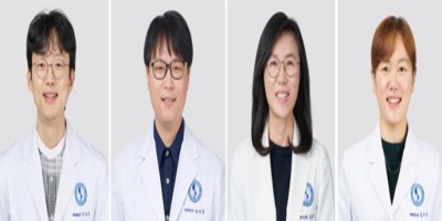 (왼쪽부터) 아주대 의대 병리학교실 이다근 교수, 최재일 연구교수, 생화학교실 김유선·임수빈 교수