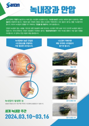 한국녹내장학회의 '2024 세계녹내장주간 캠페인' 안내 포스터